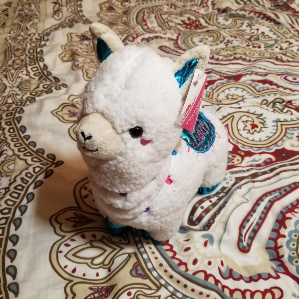 Stuffed Animal Llama Plush White "I Love You Lots" New with Tags **CLEARANCE**